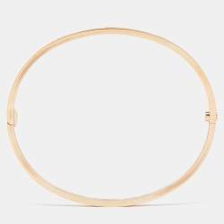 Pre Owned Cartier Love 18k Rose Gold Small Model Bracelet 19