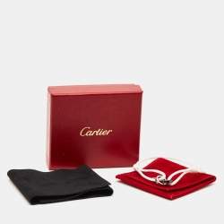 Pre Owned Cartier Love Diamond Ceramic 18k White Gold Bracelet