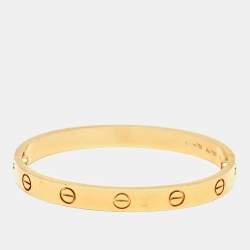 Pre Owned Cartier Love 18k Yellow Gold Bracelet 16