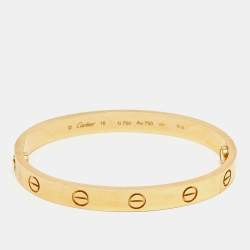 Pre Owned Cartier Love 18k Yellow Gold Bracelet 16