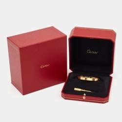 Pre Owned Cartier Love 18k Yellow Gold Bracelet 16