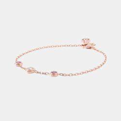 Cartier 18K Rose Gold Diamond and Pink Saphire D'Amour Bracelet