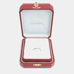 Pre Owned Cartier Platinum and Diamond Ballerine Band Ring EU 48