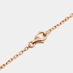 Cartier Trinity Diamond 18K Three Tone Gold Pendant Necklace