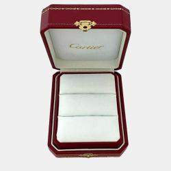 Pre Owned Cartier 18K Yellow, Rose, White Gold Trinity Hoop Earrings