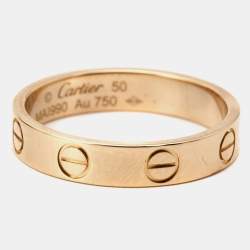 Pre Owned خاتم كارتييه لوف ذهب وردي عيار 18 مقاس 50