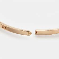 مملوكة مسبقًا Cartier Love 18k Rose Gold Collar Necklace