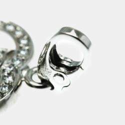 Cartier 18K White Gold and Diamond Double C Heart Charm
