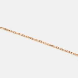 Pre Owned Cartier  D'Amour Pink Sapphire 18k Rose Gold Necklace
