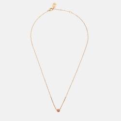 Pre Owned Cartier  D'Amour Pink Sapphire 18k Rose Gold Necklace