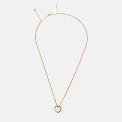 Pre Owned Cartier Trinity 18k Three Tone Gold Necklace