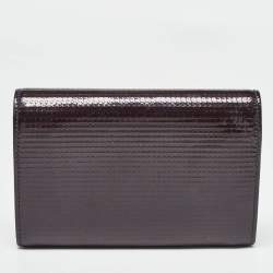 Cartier Plum Leather Happy Birthday French Wallet