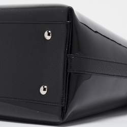 Pre Owned Cartier Black Patent and Leather Marcello de Cartier Satchel