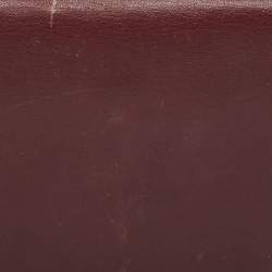 Cartier Burgundy Leather Must de Cartier Long Bifold Wallet