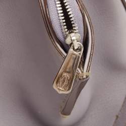 Cartier Mauve Leather Small C de Cartier Satchel