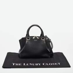 Pre Owned Cartier Black Leather Mini C de Cartier Satchel