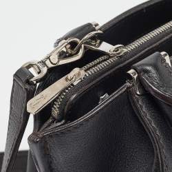 Pre Owned Cartier Black Leather Mini C de Cartier Satchel