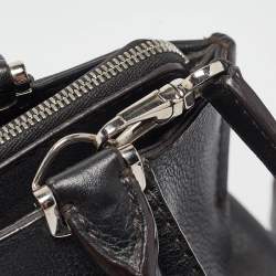 Pre Owned Cartier Black Leather Mini C de Cartier Satchel