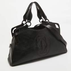 Pre Owned Cartier Dark Brown Leather Marcello de Cartier Bag
