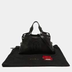 Pre Owned Cartier Dark Brown Leather Marcello de Cartier Bag