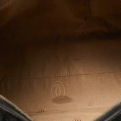 Pre Owned Cartier Dark Brown Leather Marcello de Cartier Bag