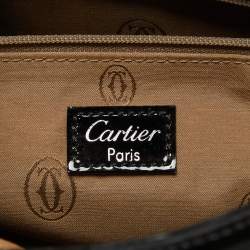 Cartier Black Patent Leather Small Marcello De Cartier Tote