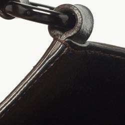 Pre Owned Cartier Black Leather Marcello de Cartier Bag