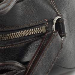 Pre Owned Cartier Black Leather Marcello de Cartier Bag