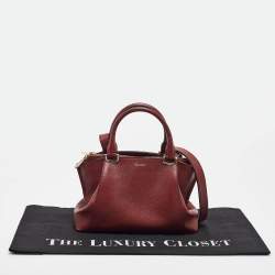 Cartier Red Leather Mini C de Cartier Satchel