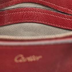 Cartier Red Leather Mini C de Cartier Satchel