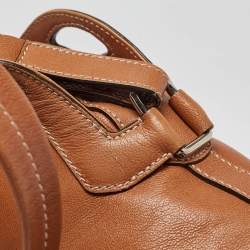 Pre Owned Cartier Tan Leather Marcello de Cartier Satchel