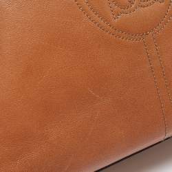 Pre Owned Cartier Tan Leather Marcello de Cartier Satchel