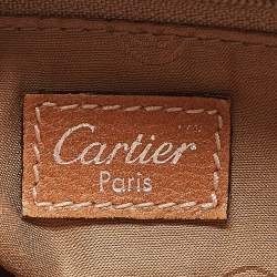 Pre Owned Cartier Tan Leather Marcello de Cartier Satchel