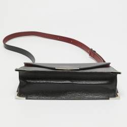 Pre Owned Cartier Black Leather Envelope Shoulder Bag