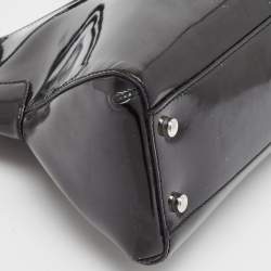 Cartier Black Patent Leather Small Marcello De Cartier Tote