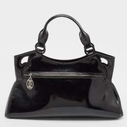Cartier Black Patent Leather Small Marcello De Cartier Tote