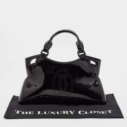 Cartier Black Patent Leather Small Marcello De Cartier Tote