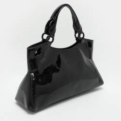 Cartier Black Patent Leather Small Marcello De Cartier Tote