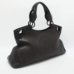 Cartier Black Leather Marcello de Cartier Satchel