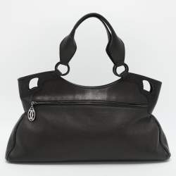 Cartier Black Leather Marcello de Cartier Satchel