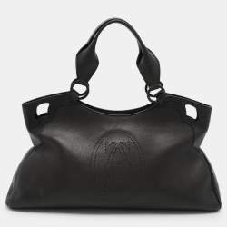 Cartier Black Leather Marcello de Cartier Satchel