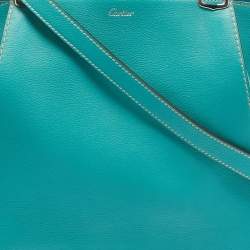 Cartier Green Leather Small C De Cartier Bag