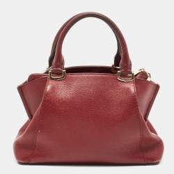 Cartier Red Leather Mini C de Cartier Satchel