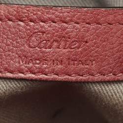 Cartier Red Leather Mini C de Cartier Satchel