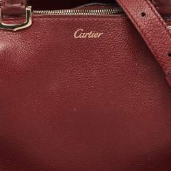 Cartier Red Leather Mini C de Cartier Satchel