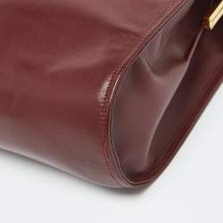 Cartier Burgundy Leather Les Must de Cartier Shoulder Bag