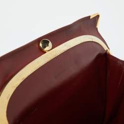 Cartier Burgundy Leather Les Must de Cartier Shoulder Bag
