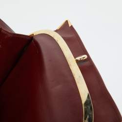 Cartier Burgundy Leather Les Must de Cartier Shoulder Bag