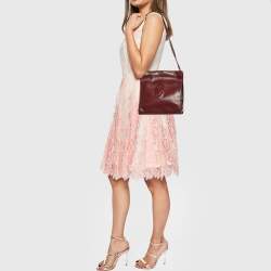Cartier Burgundy Leather Les Must de Cartier Shoulder Bag