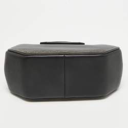 Pre Owned Cartier Black Leather Mini Guirlande De Cartier Top Handle Bag